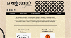 Desktop Screenshot of lacroqueteriagourmet.com