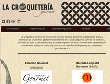 Tablet Screenshot of lacroqueteriagourmet.com